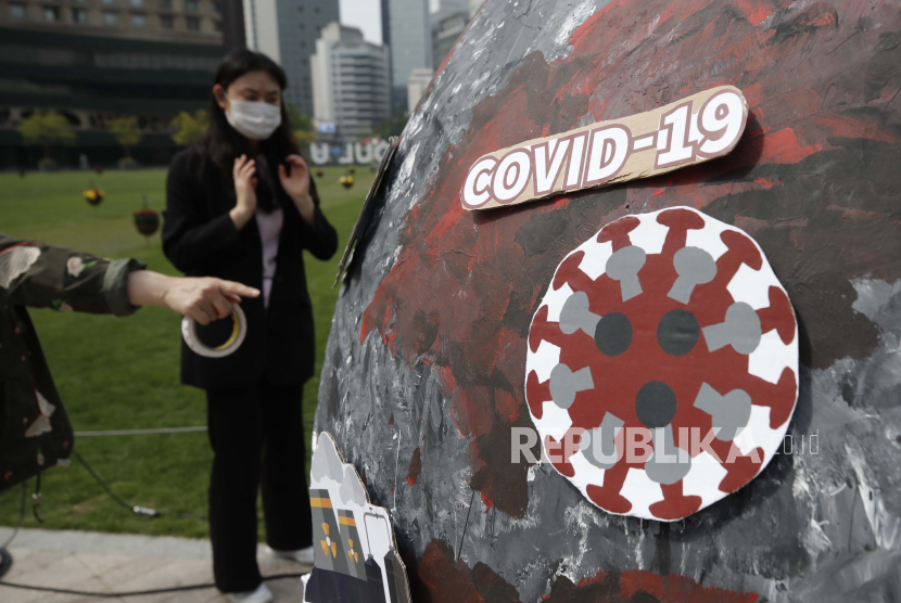 Pandemi Covid-19 di Seoul, Korea Selatan, ilustrasi