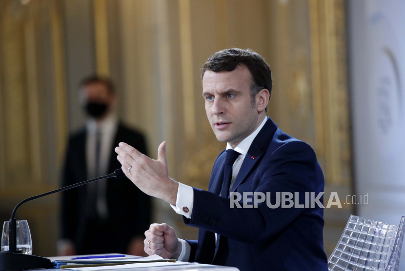 Presiden Prancis Emmanuel Macron mengingatkan perlunya kontribusi untuk Vaksin Covid-19 di Afrika