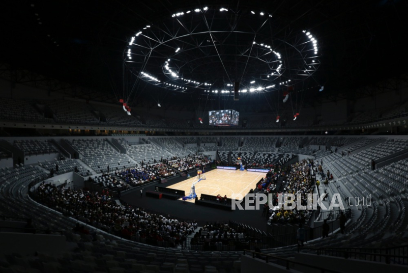 Indoor Multifunctions Stadium di GBK Senayan, Jakarta, yang bisa menjadi salah satu venue FIVB Mens Championship 2025 atau Piala Dunia Voli 2025 di Indonesia.