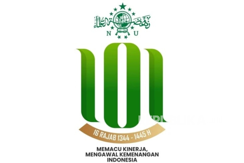 Logo of the 101st harlah Nahdlatul Ulama (NU).
