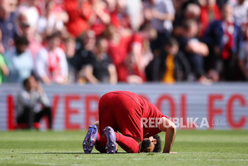 Striker andalan Liverpool Mohamed Salah. 