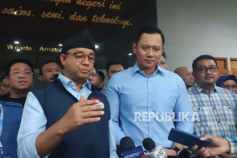 Capres Anies Baswedan dan Ketua Umum Demokrat, Agus Harimukti Yudhoyodo (AHY). PKS minta Anies harus segera tentukan cawapresnya    