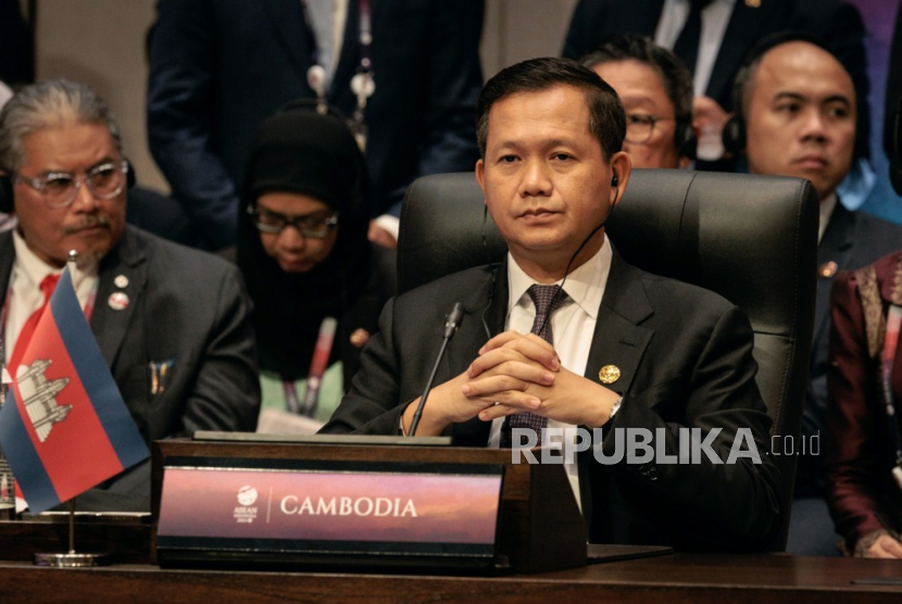 Perdana Menteri Kamboja Hun Manet menghadiri KTT ASEAN-Cina ke-26 pada KTT Perhimpunan Bangsa-Bangsa Asia Tenggara (ASEAN) ke-43 di Jakarta, Indonesia, (6/9/2023).