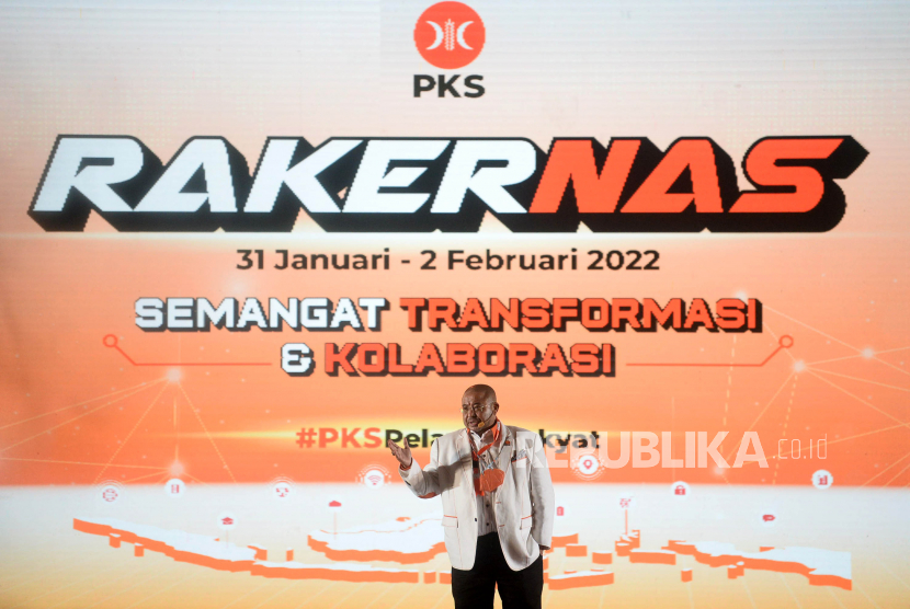 Rapat Kerja Nasional (Rakernas) PKS 2022 di Jakarta, Senin (31/1/2022). 