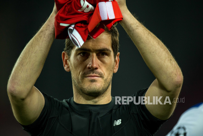 Mantan kiper Rea Madrid Iker Casillas 