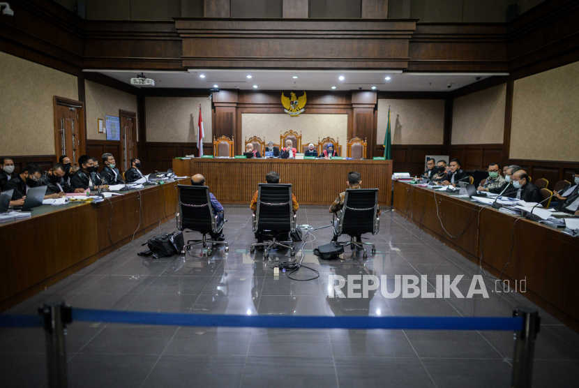 Sidang kasus Jiwasraya di Pengadilan Tipikor, Jakarta, beberapa waktu lalu.
