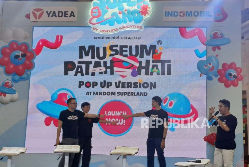 CEO Mahaka X, Farash Farich saat launching Museum Patah Hati di Bandung, Senin (9/10/2023) ia optimistis akan disambut antusias oleh milenial Bandung. 
