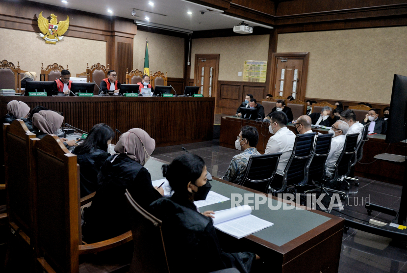 Sidang kasus dugaan korupsi pemberian fasilitas ekspor minyak sawit mentah (Crude Palm Oil) dan turunannya di Pengadilan Negeri Tipikor, Jakarta Pusat (ilustrasi) 