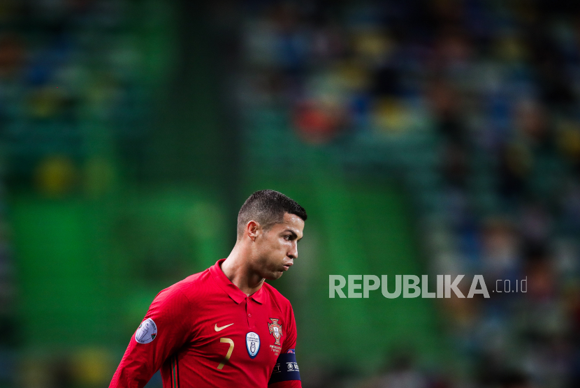 Penyerang Portugal, Cristiano Ronaldo. 