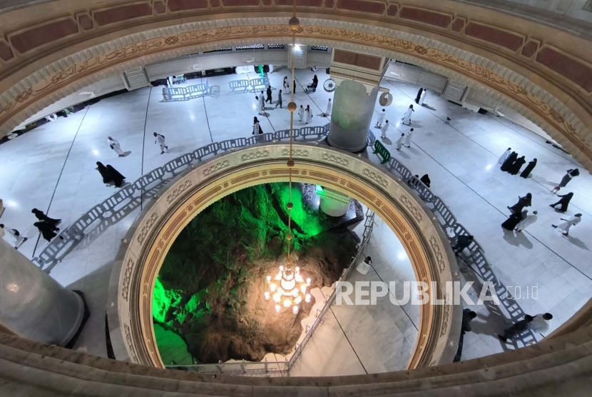 Bukit Safa di dalam Masjidil Haram, Makkah, Arab Saudi, Selasa (18/7/2023).