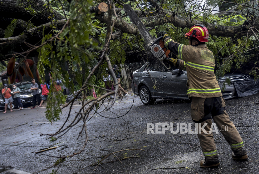 Daerah (BPBD) Kota Bogor, Jawa Barat, mendata terdapat sekurangnya enam titik bencana pohon tumbang dan longsor terjadi saat hujan deras disertai angin kencang di kota itu pada Selasa (11/10/2022) sore. 