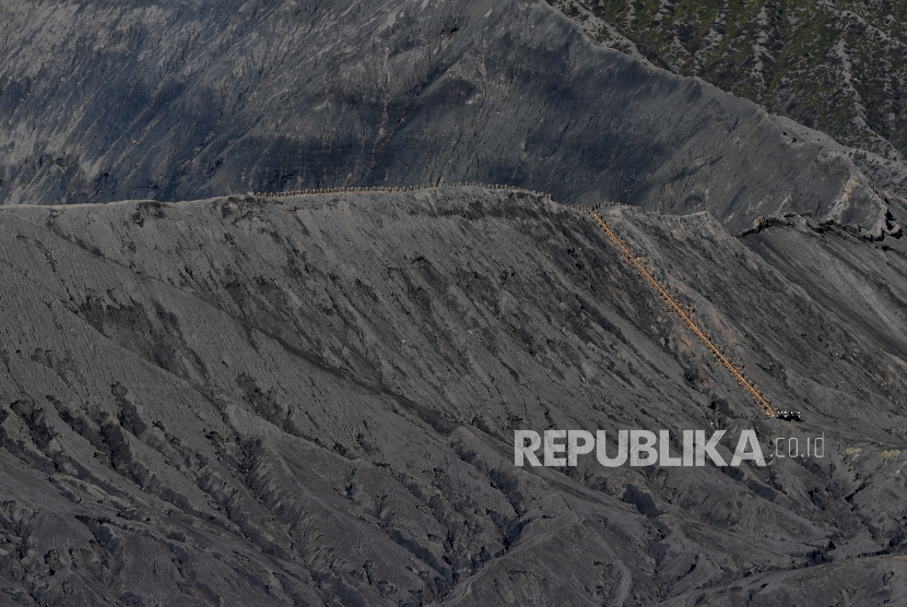 Suasana sepi Gunung Bromo di Probolinggo, Jawa Timur. Ilustrasi