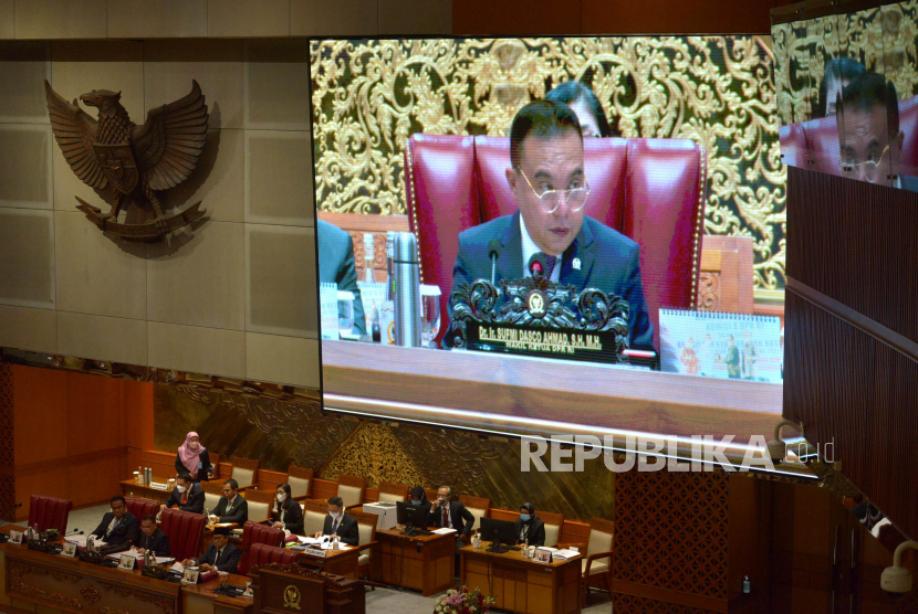 Wakil Ketua DPR Sufmi Dasco Ahmad mengatakan, pihaknya masih menunggu mekanisme rapat badan musyawarah (Bamus) terkait pengesahan rancangan undang-undang (RUU) Provinsi Papua Barat Daya. (ilustrasi).