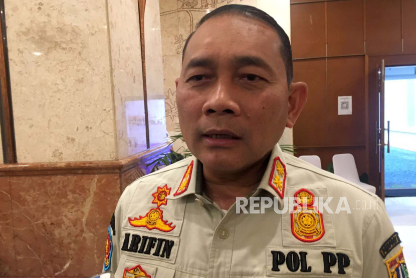 Kepala Satpol PP DKI Jakarta Arifin saat ditemui di Balai Kota DKI, Jakarta Pusat pada Rabu (24/5/2023).