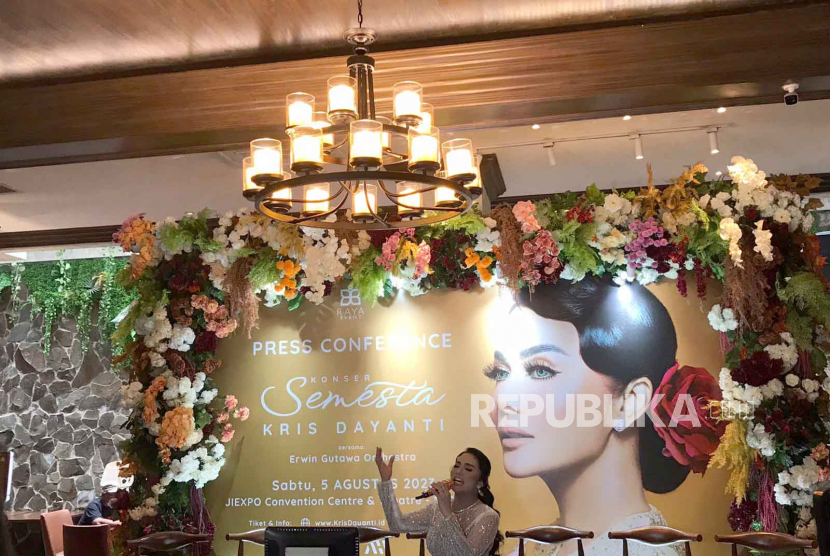 Konferensi pers konser Kris Dayanti bertajuk Semesta di Jakarta, Rabu (28/6/2023).