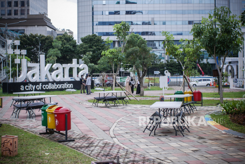 Thamrin 10, Jakarta Pusat. Festival Kopi dan Tahu Sumedang berlangsung di Thamrin 10 hingga Ahad (12/12).