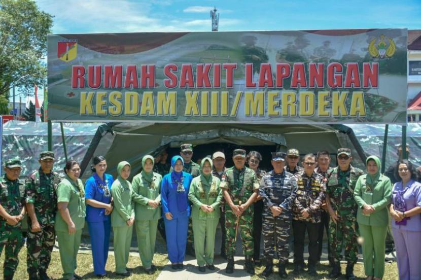Kodam Merdeka gelar bakti kesehatan sambut HUT ke-80 TNI.