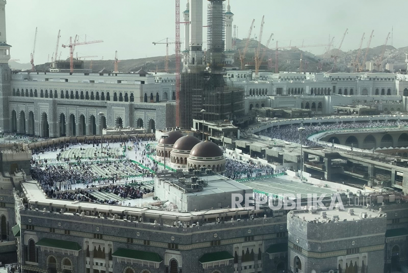 Masjidil Haram menjelang puncak ibadah haji tahun 1444 Hijriyah, Kamis (22/6/2023).