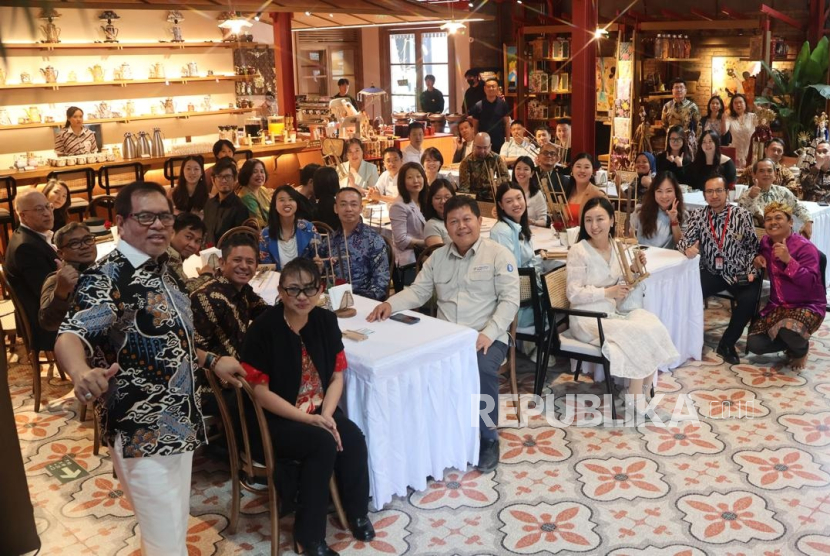 Kedutaan Besar Republik Indonesia (KBRI) untuk Cina menggelar acara temu media di Restoran Warisan Roemah Indonesia, Beijing, Selasa (14/5/2024). 