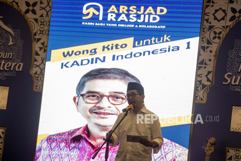 Calon Ketua Umum Kamar Dagang dan Industri (KADIN) Indonesia periode 2021-2026 yang juga Wakil Ketua Umum Bidang Pengembangan Pengusaha Nasional Arsjad Rasjid