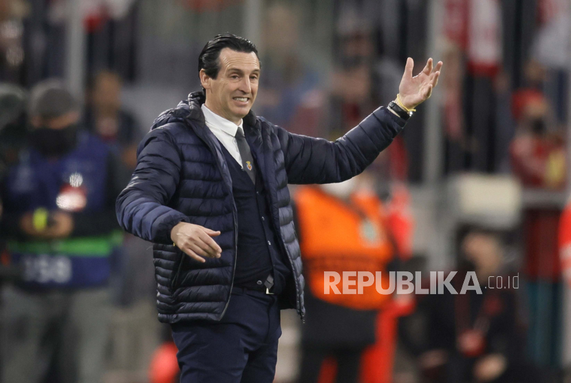 Pelatih Villarreal Unai Emery.