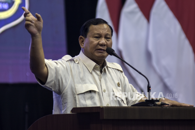 Menteri Pertahanan sekaligus capres nomor urut 2, Prabowo Subianto.