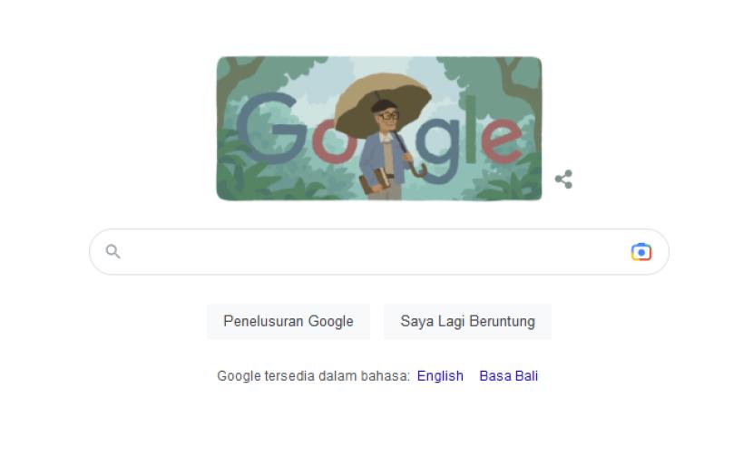 Halaman depan Google Doodle hari ini, Senin (20/3/2023).