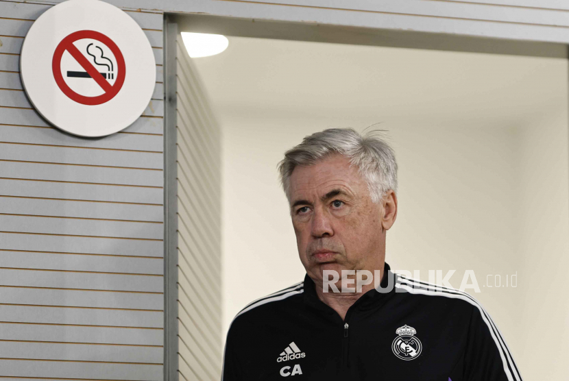 Pelatih kepala Real Madrid Carlo Ancelotti. 