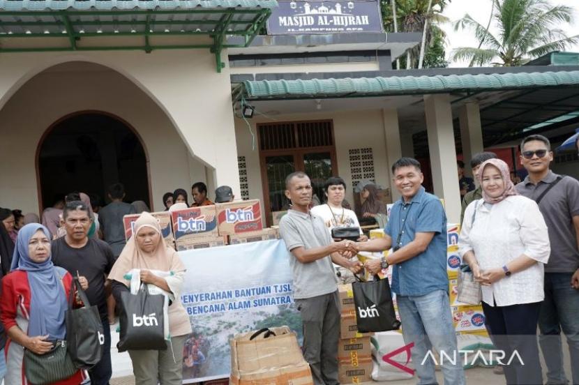 BTN Salurkan Bantuan Rp12,36 Miliar untuk Korban Banjir di Sumatera