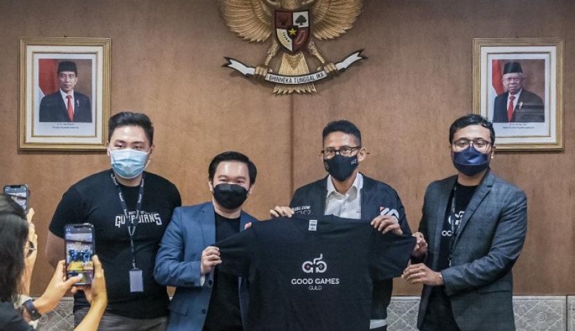 Menparekraf Sandiaga Uno menyambut startup Good Games Guild (Good Games Guild)