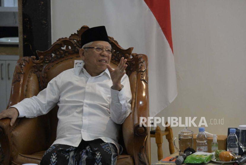 Wakil Presiden KH Maruf Amin. Wapres Maruf Amin mengingatkan ada 3 isu krusial yang perlu dihindari di Pemilu 2024.