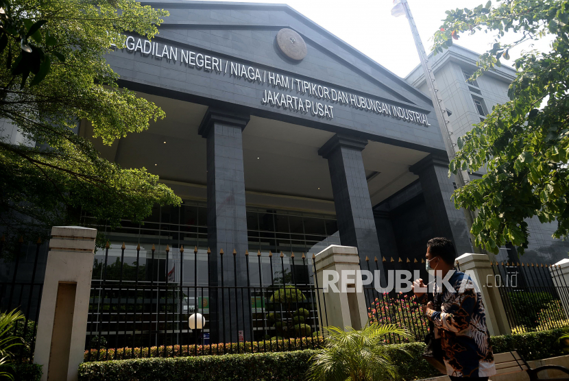 Gedung Pengadilan Negeri Jakarta Pusat. Ketua PN Jakpus dan tiga hakim tidak memenuhi panggilan Komisi Yudisial (KY).