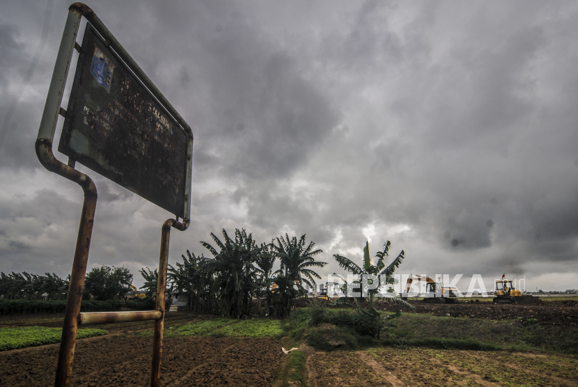 Lahan yang akan dijadikan lokasi pemakaman khusus Covid-19 di Rorotan, Jakarta Utara.