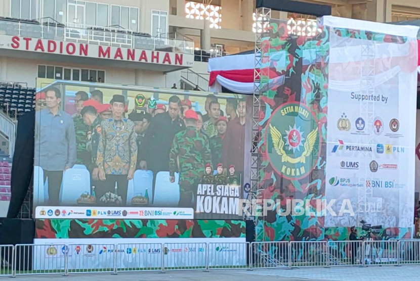 Pidato Presiden Jokowi soal pemimpin Indonesia kedepannya di acara Apel Akbar KOKAM di Stadion Manahan Solo, Rabu (20/9/2023). 