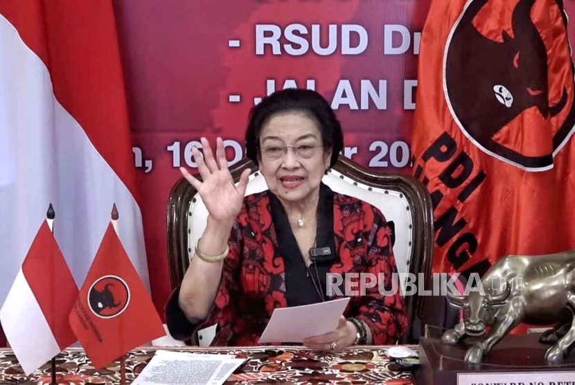 Ketua Umum DPP Partai Demokrasi Indonesia Perjuangan (PDIP), Megawati Soekarnoputri.