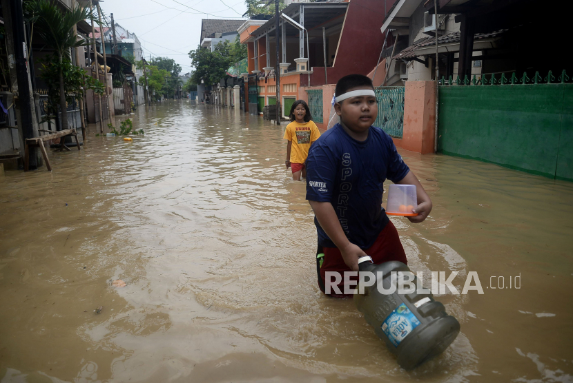 Banjir Kota Bekasi (ilustrasi)