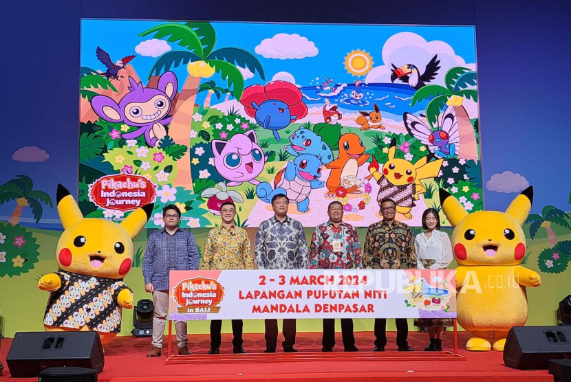 Konferensi pers Pokemon Air Adventures Indonesia di Fairmont Jakarta, Kamis (11/1/2024). 