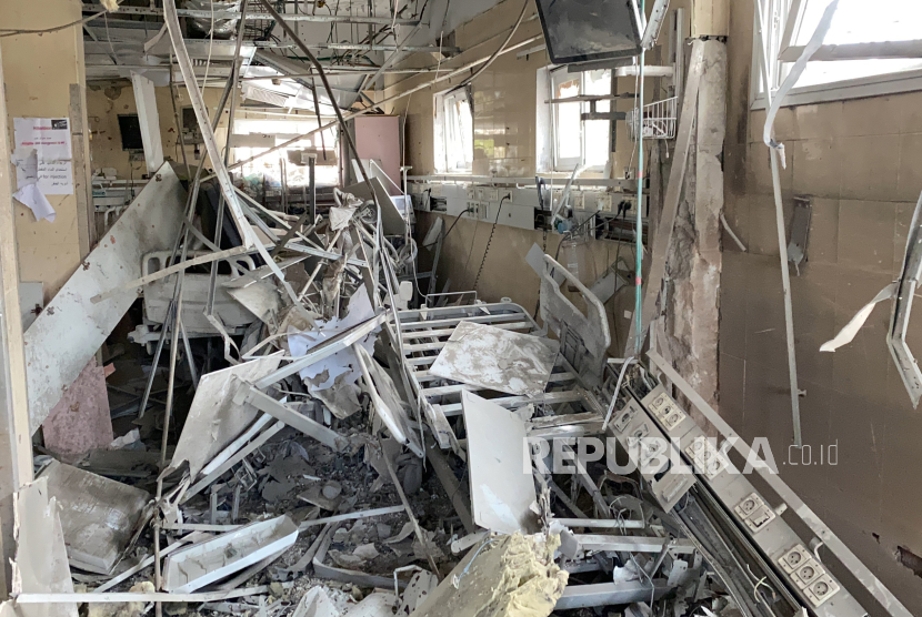 Penampakan Rumah Sakit Anak Al Nasr yang hancur total di Kota Gaza, (ilustrasi)
