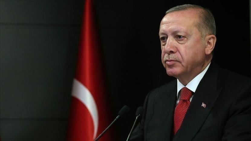 Presiden Turki Recep Tayyip Erdogan pada Kamis (8/9/2022) menyampaikan belasungkawa 