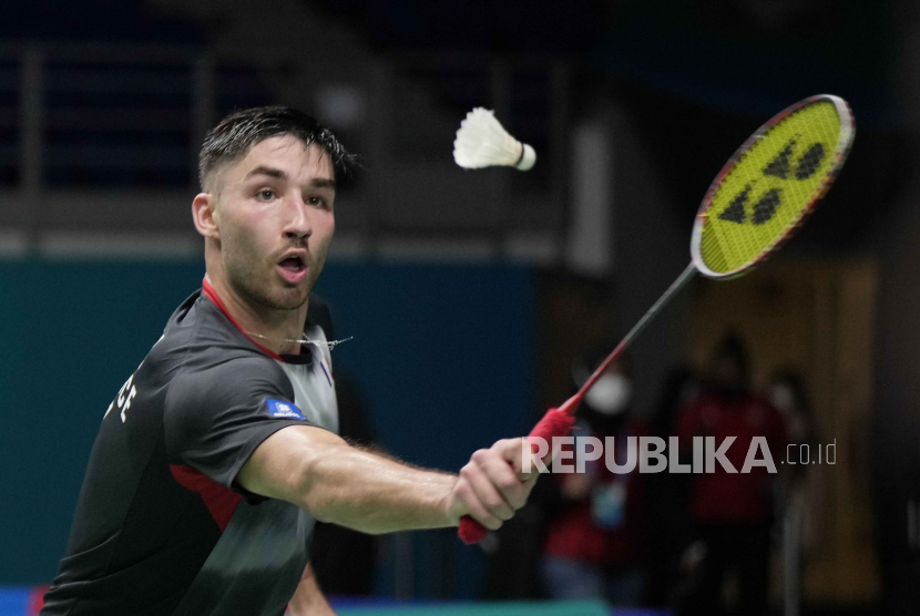 Toma Junior Popov dari Prancis. Popov akan mengikuti Indonesia Masters 2023.