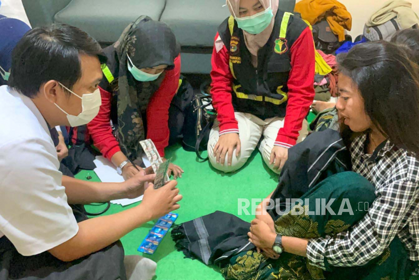 Sebanyak 24 orang perempuan muda yang diduga jadi korban TPPO sedang mendapatkan trauma healing oleh Tim Renakta Polda Lampung Rabu (7/6/2023).