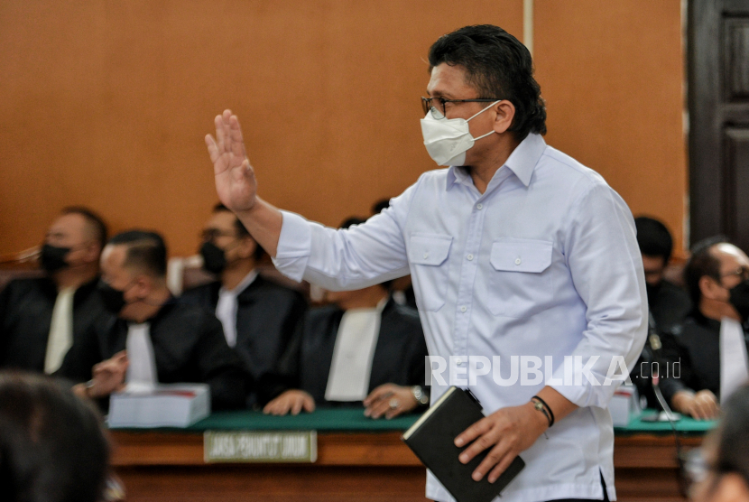 Terdakwa Ferdy Sambo saat menjalani sidang tuntutan di Pengadilan Negeri Jakarta Selatan, Selasa (17/1/2023). JPU menuntut terdakwa pembunuhan Brigadir J, Ferdy Sambo dengan tuntutan seumur hidup