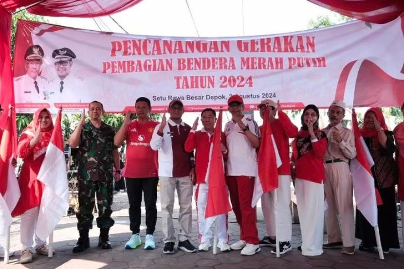 HUT Kemerdekaan RI ke 79, Depok Target Kumpulkan 20 Ribu untuk Dukung Gerakan 10 Juta Bendera Merah Putih