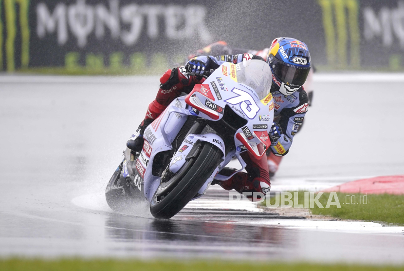 Pembalap MotoGP dari tim Gresini Ducati asal Spanyol, Alex Marquez,