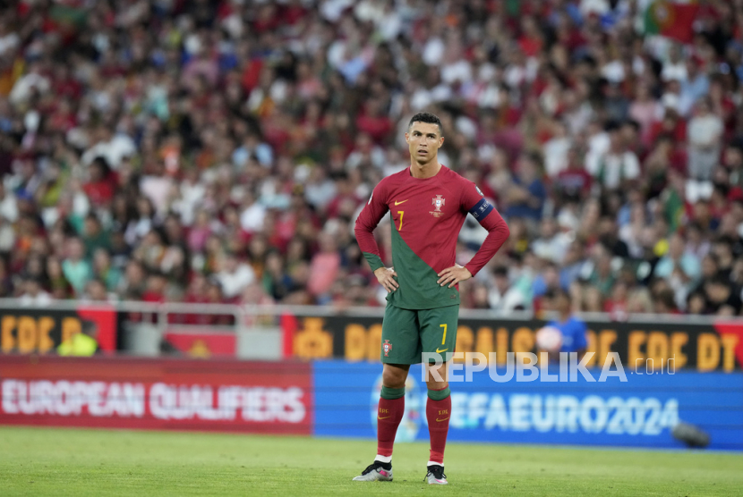 Bintang Al Nassr dan timnas Portugal, Cristiano Ronaldo.