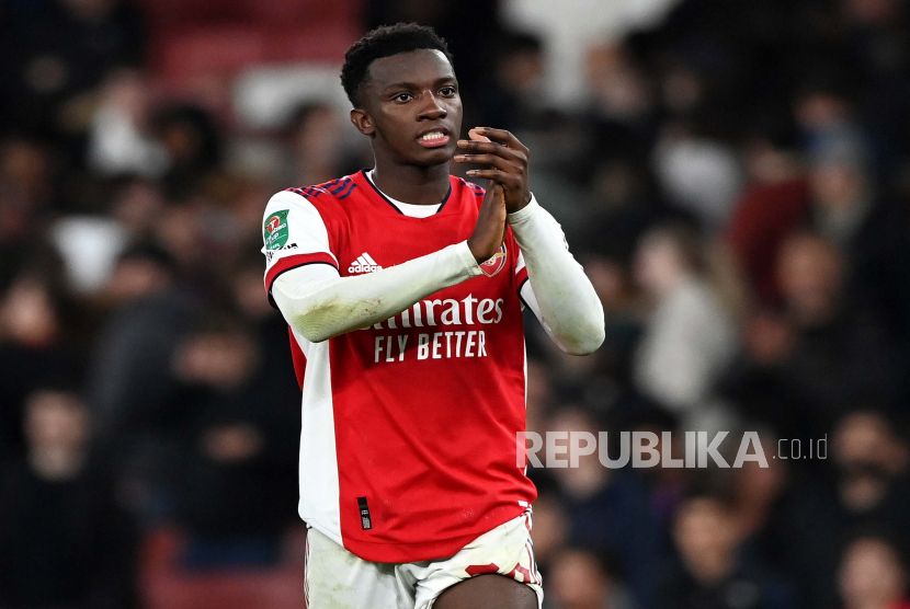 Pemain muda Arsenal, Eddie Nketiah. 