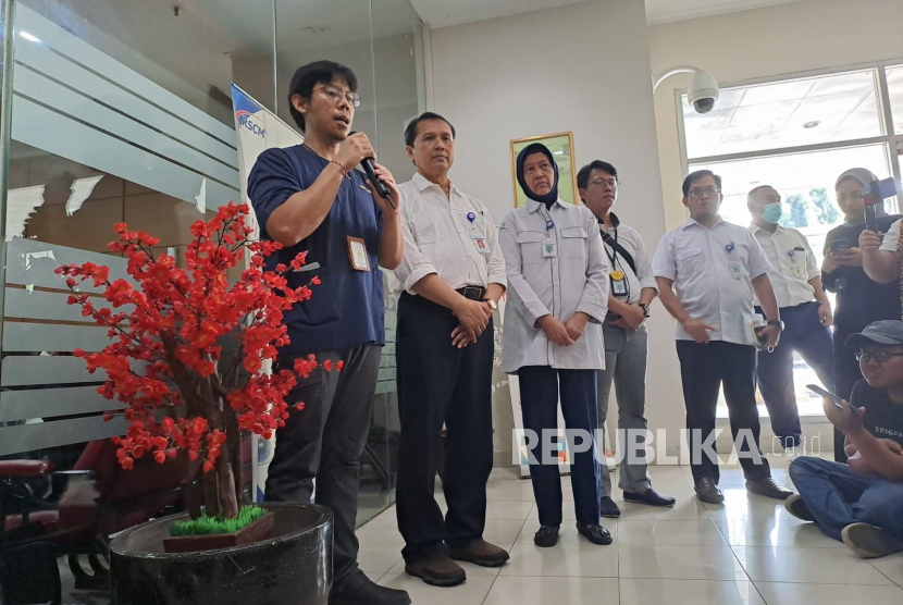 Pihak Rumah Sakit Umum Pusat Nasional Dr Cipto Mangunkusumo (RSCM) menyampaikan keterangannya mengenai meninggalnya Muhammad Fajri (MF) dalam konferensi pers di RSCM, Jakarta Pusat, Kamis (22/6/2023).