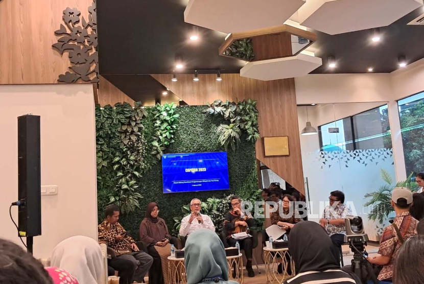 Kemenko Perekonomian menggelar Media Briefing terkait pengembangan PSN, di Jakarta, Rabu (7/2/2024).