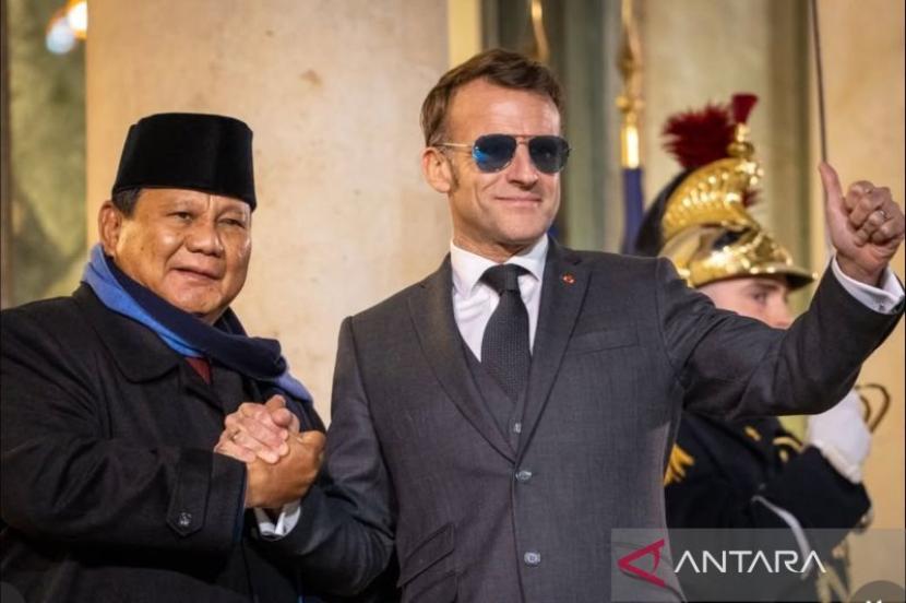Macron dan Prabowo Bahas Kemitraan Strategis di Istana Élysée