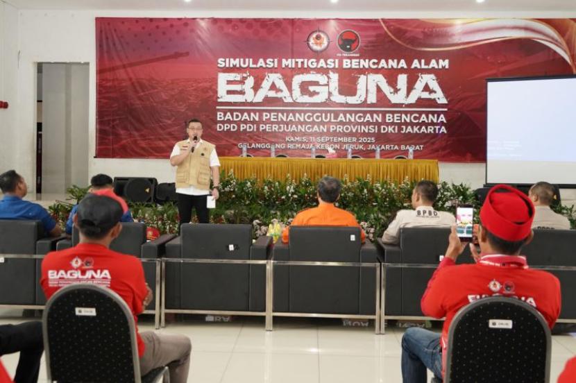 Baguna PDIP DKI Gelar Simulasi Mitigasi Bencana Alam